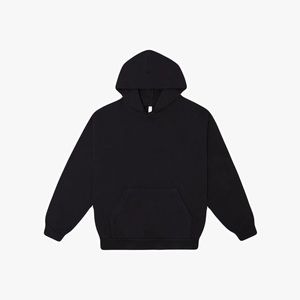 POSH29 - BLACK 14OZ. HEAVY FLEECE HOODED PULLOVER SWEATSHIRT